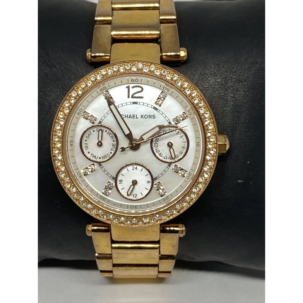 Michael Kors Parker MK5616 Womens Stainless Steel Analog Dial Quartz Watch UC790 - Picture 2 of 12